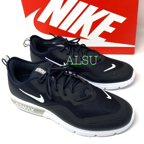Nike Air Max Sequent 4.5 Black Men’s Sneakers - Picture 7 of 10